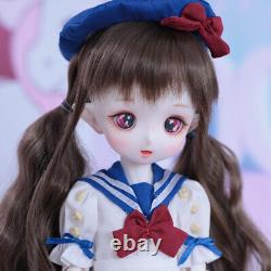 Poupée BJD 1/4 ENSEMBLE COMPLET Figurines articulées en résine Yeux Maquillage de visage Jouet Fille Cadeau