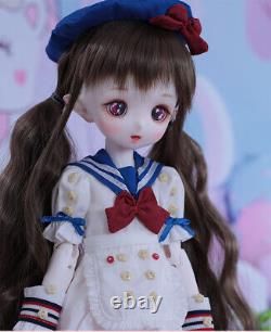 Poupée BJD 1/4 ENSEMBLE COMPLET Figurines articulées en résine Yeux Maquillage de visage Jouet Fille Cadeau