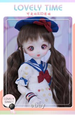 Poupée BJD 1/4 ENSEMBLE COMPLET Figurines articulées en résine Yeux Maquillage de visage Jouet Fille Cadeau