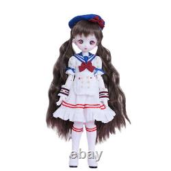 Poupée BJD 1/4 ENSEMBLE COMPLET Figurines articulées en résine Yeux Maquillage de visage Jouet Fille Cadeau