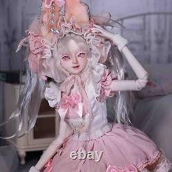 Poupée BJD 1/4 Fille Lovely Résine Poupée à Articulations Boules Lolita Rose Fait Main Ensemble Complet Jouet
