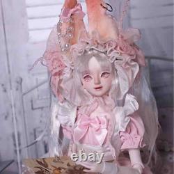 Poupée BJD 1/4 Fille Lovely Résine Poupée à Articulations Boules Lolita Rose Fait Main Ensemble Complet Jouet