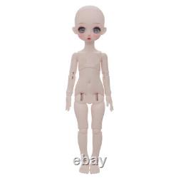 Poupée BJD 1/6 ENSEMBLE COMPLET Fille Yeux de dessin animé Maquillage du visage Figurine en résine Jouet Cadeau pour enfants