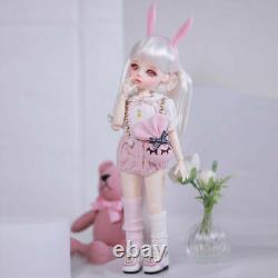 Poupée BJD 1/6 Fille Douce SD Résine Poupée à Joints Boules Ensemble Complet Yeux Maquillage Visage Jouet