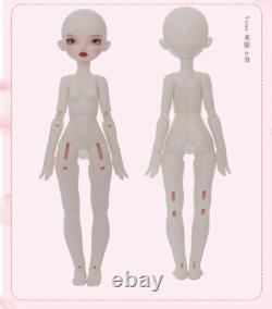 Poupée BJD 1/6 Fille Mignonne + Maquillage + Cheveux + Vêtements + Yeux Ensemble Complet DIY Cadeau Jouet