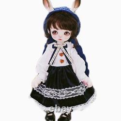 Poupée BJD 1/6 Poupée à articulation sphérique Animaux Fille Gina Yeux en résine Ensemble complet Jouet Cadeau de Noël