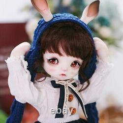 Poupée BJD 1/6 Poupée à articulation sphérique Animaux Fille Gina Yeux en résine Ensemble complet Jouet Cadeau de Noël
