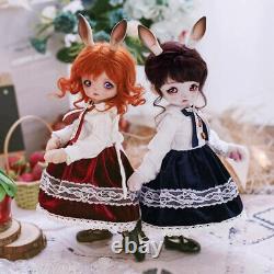 Poupée BJD 1/6 Poupée à articulation sphérique Animaux Fille Gina Yeux en résine Ensemble complet Jouet Cadeau de Noël