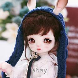 Poupée BJD 1/6 Poupée à articulation sphérique Animaux Fille Gina Yeux en résine Ensemble complet Jouet Cadeau de Noël
