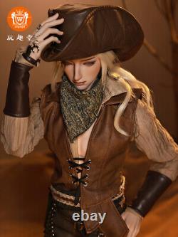 Poupée BJD Cowboy Homme Mâle Mavis Ensemble Complet de Tenues de Mode Maquillage du Visage Yeux Jouet