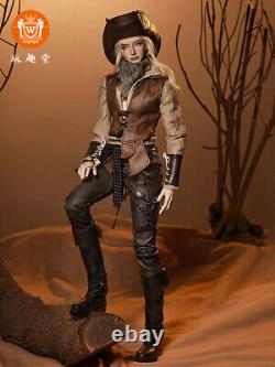 Poupée BJD Cowboy Homme Mâle Mavis Ensemble Complet de Tenues de Mode Maquillage du Visage Yeux Jouet