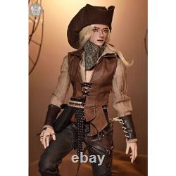 Poupée BJD Cowboy Homme Mâle Mavis Ensemble Complet de Tenues de Mode Maquillage du Visage Yeux Jouet