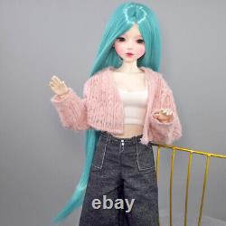 Poupée BJD Femme de 22 pouces avec corps à articulations mécaniques et ensemble complet de vêtements de mode