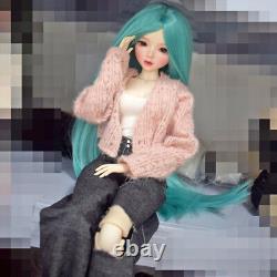 Poupée BJD Femme de 22 pouces avec corps à articulations mécaniques et ensemble complet de vêtements de mode