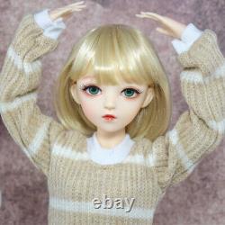 Poupée BJD Fille 1/3 Jouet Maquillage du Visage Fini Tenues Amovibles Perruques Ensemble Complet Cadeau