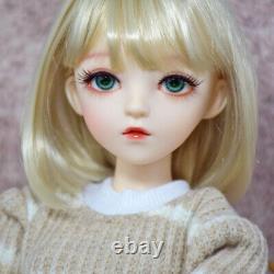 Poupée BJD Fille 1/3 Jouet Maquillage du Visage Fini Tenues Amovibles Perruques Ensemble Complet Cadeau