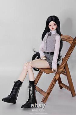 Poupée BJD Fille à Joint Boule 1/3 Yeux en Résine Cheveux Maquillage Vêtements ENSEMBLE COMPLET Cadeau Jouet