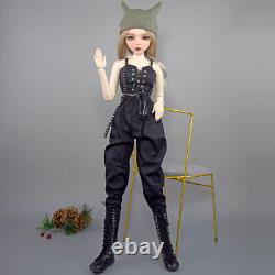 Poupée BJD Jouet Yeux Marron/Bleu Vêtements de Mode Ensemble Complet 56cm Hauteur Poupée Fille