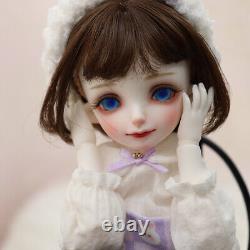 Poupée BJD SD en résine 1/6 avec ensemble complet de maquillage pour le visage, yeux articulés et vêtements - Poupée mignonne en jouet pour fille