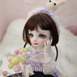 Poupée BJD SD en résine 1/6 avec ensemble complet de maquillage pour le visage, yeux articulés et vêtements - Poupée mignonne en jouet pour fille