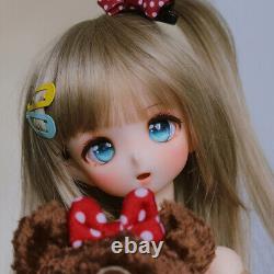 Poupée BJD SD mignonne en cadeau pour fille avec maquillage complet et yeux de dessin animé FULL SET