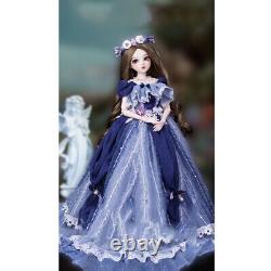 Poupée BJD Toy Pretty Girl avec Robe Chaussures Perruques Maquillage Ensemble Complet Fait Main