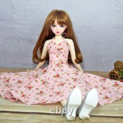 Poupée BJD Toy élégante de 22 pouces + robe longue en ensemble complet, identique à l'image