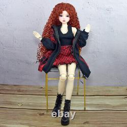 Poupée BJD de 1/3 56cm de hauteur avec robe gilet manteau chaussures ensemble complet