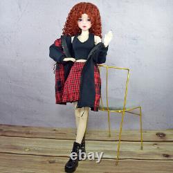 Poupée BJD de 1/3 56cm de hauteur avec robe gilet manteau chaussures ensemble complet