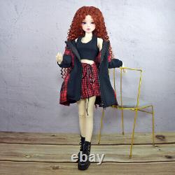 Poupée BJD de 1/3 56cm de hauteur avec robe gilet manteau chaussures ensemble complet