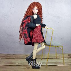 Poupée BJD de 1/3 56cm de hauteur avec robe gilet manteau chaussures ensemble complet