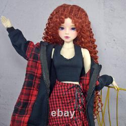 Poupée BJD de 1/3 56cm de hauteur avec robe gilet manteau chaussures ensemble complet