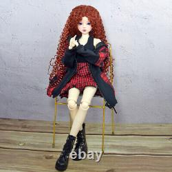 Poupée BJD de 1/3 56cm de hauteur avec robe gilet manteau chaussures ensemble complet