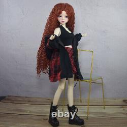 Poupée BJD de 1/3 56cm de hauteur avec robe gilet manteau chaussures ensemble complet