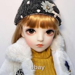 Poupée BJD de 1/3 Jouet 24 pouces Ensemble complet de perruque de tenue de poupée fille Maquillage amovible amélioré