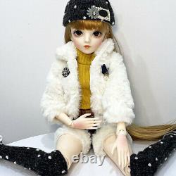 Poupée BJD de 1/3 Jouet 24 pouces Ensemble complet de perruque de tenue de poupée fille Maquillage amovible amélioré