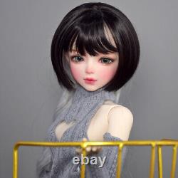 Poupée BJD de 1/3 Jouet Jolie Fille aux Yeux Verts + Pull + Chaussures + Perruques Ensemble Complet