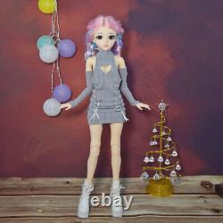 Poupée BJD de 60 cm de hauteur, 1/3, ensemble complet de poupée fille, jouet de poupée avec tenues de poupée et maquillage