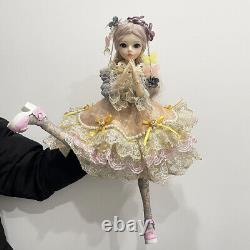 Poupée BJD de 60 cm pour fille avec maquillage de visage gratuit Perruques Vêtements Chaussures Ensemble complet Jouet