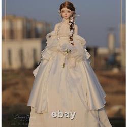 Poupée BJD en résine 1/3 Fille Jointe Princesse Cadeau Maquillage Visage Perruque Ensemble Complet Vêtements Jouet