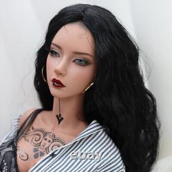 Poupée BJD en résine 1/3 Supermodel Sexy Femelle Maquillage du Visage Yeux Peau Bronzée Ensemble Complet de Jouet