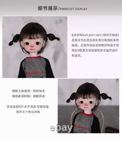 Poupée BJD en résine 1/6 avec maquillage du visage, perruque, vêtements et yeux - Jouet de collection