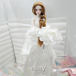 Poupée BJD en résine Joint Full Set 1/3 Fille Princesse Cadeau Maquillage Visage Perruque Vêtements Jouet