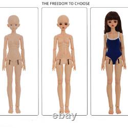 Poupée BJD en résine avec ensemble complet de 1/4, maquillage du visage, perruque, vêtements et jouets, cadeau pour fille