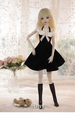 Poupée BJD fille princesse complète 1/4 en résine avec yeux, perruque, robe et maquillage pour enfants