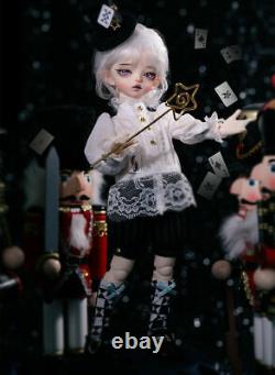 Poupée Fille Magicienne BJD 1/6 en Résine avec Corps à Joints Boules, Maquillage du Visage, Ensemble Complet de Jouets