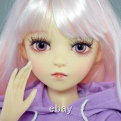 Poupée de fille de 24 pouces avec vêtements, pantalons, chaussures, ensemble complet, poupée BJD, yeux interchangeables