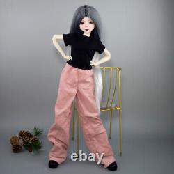 Poupée de fille de 56 cm de hauteur avec corps articulé + ensemble complet de vêtements à la mode BJD poupée jouet