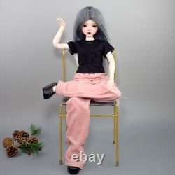 Poupée de fille de 56 cm de hauteur avec corps articulé + ensemble complet de vêtements à la mode BJD poupée jouet