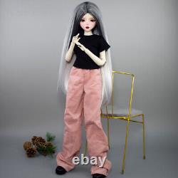 Poupée de fille de 56 cm de hauteur avec corps articulé + ensemble complet de vêtements à la mode BJD poupée jouet